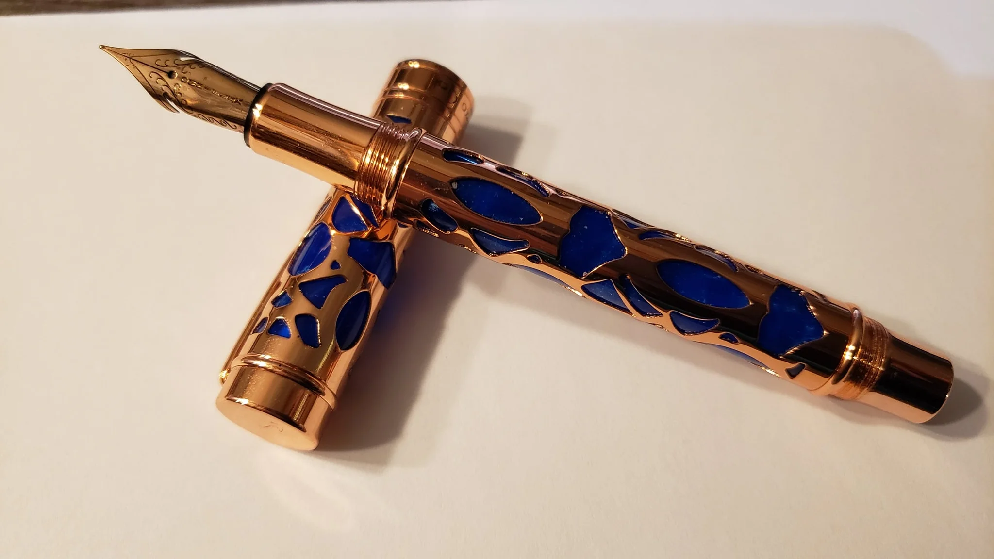 Conklin Endura Fountain Pen - Deco Crest Blue.webp
